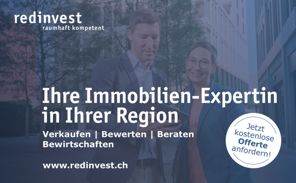 Werbeanzeige für Immobilienberatung