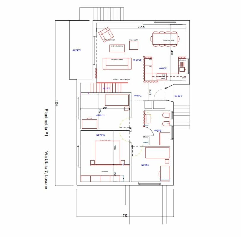 Grundriss einer Wohnung