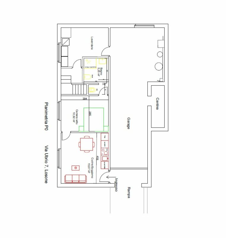 Unbekannter Grundriss mit Garage und Wohnräumen