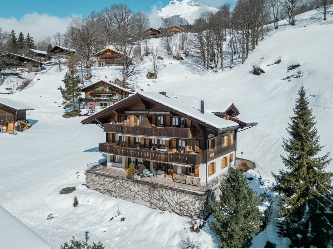 Alpenchalet im Schnee
