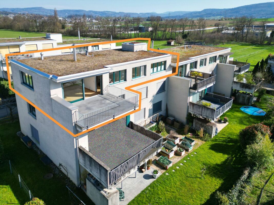 Moderne Wohnanlage mit Dachterrassen