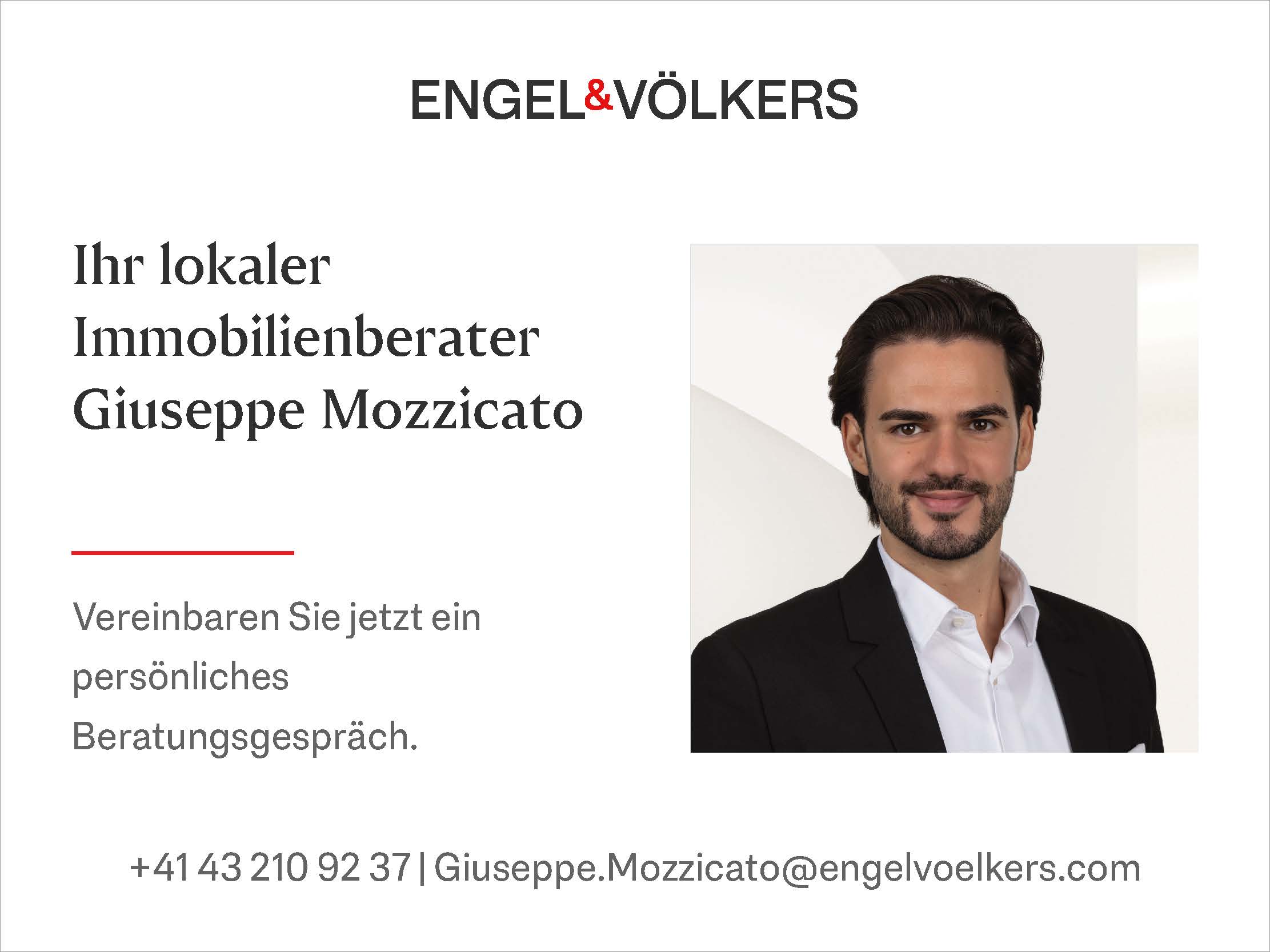 Werbebanner eines Immobilienberaters