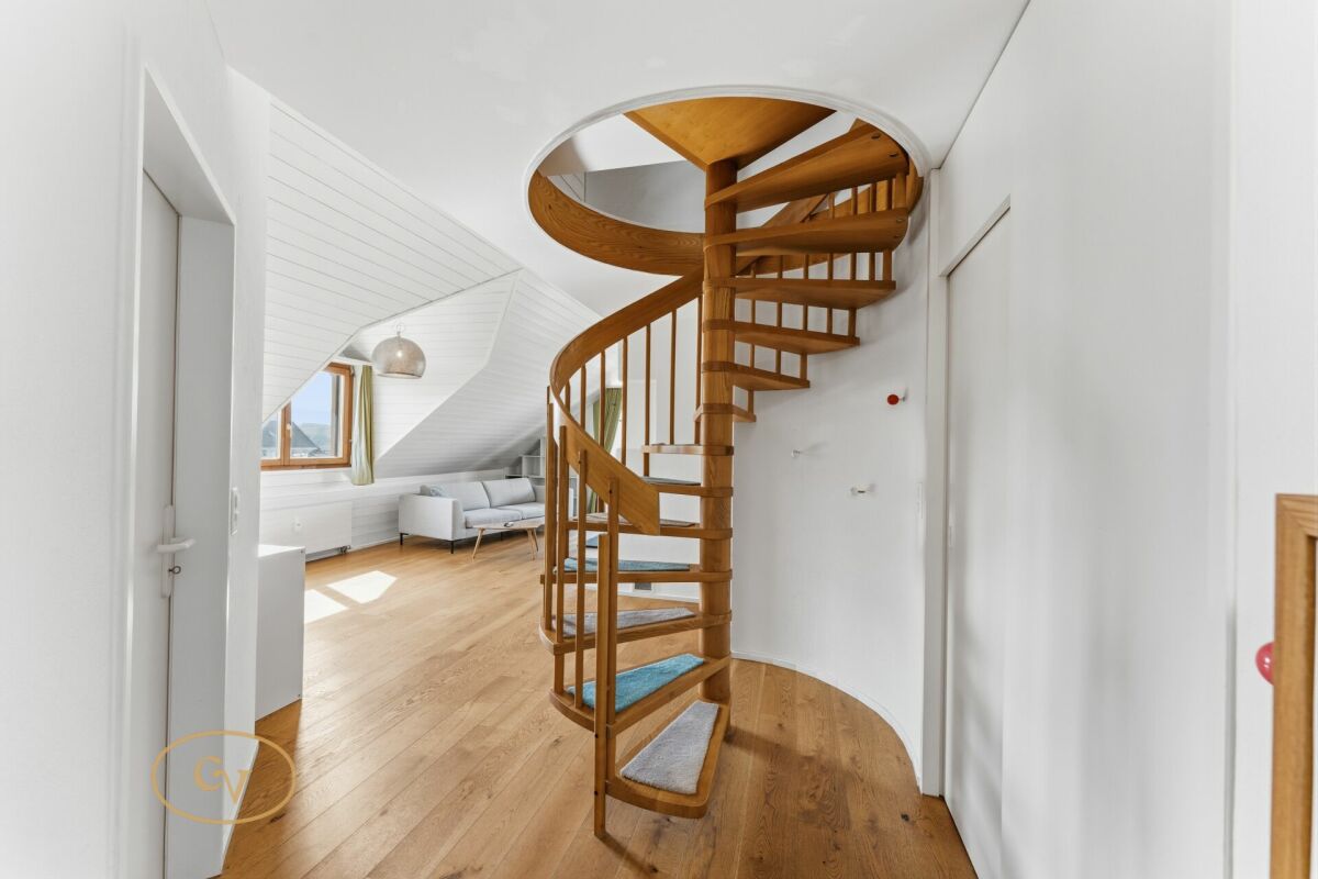 Dachgeschoss mit Wendeltreppe