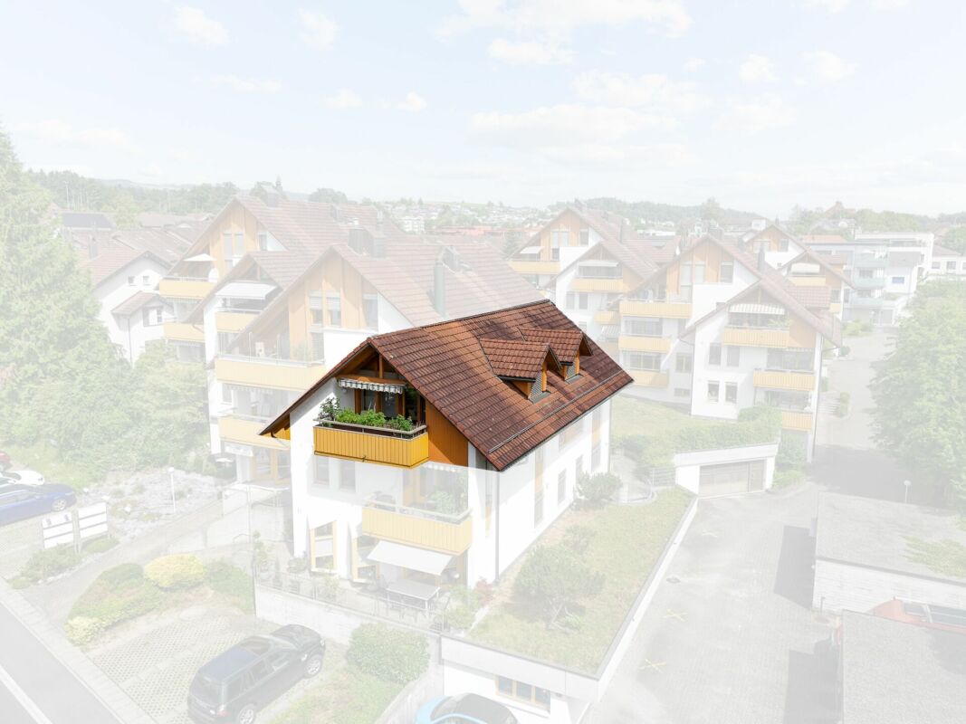 Überlagerte Wohnhaus-Visualisierung