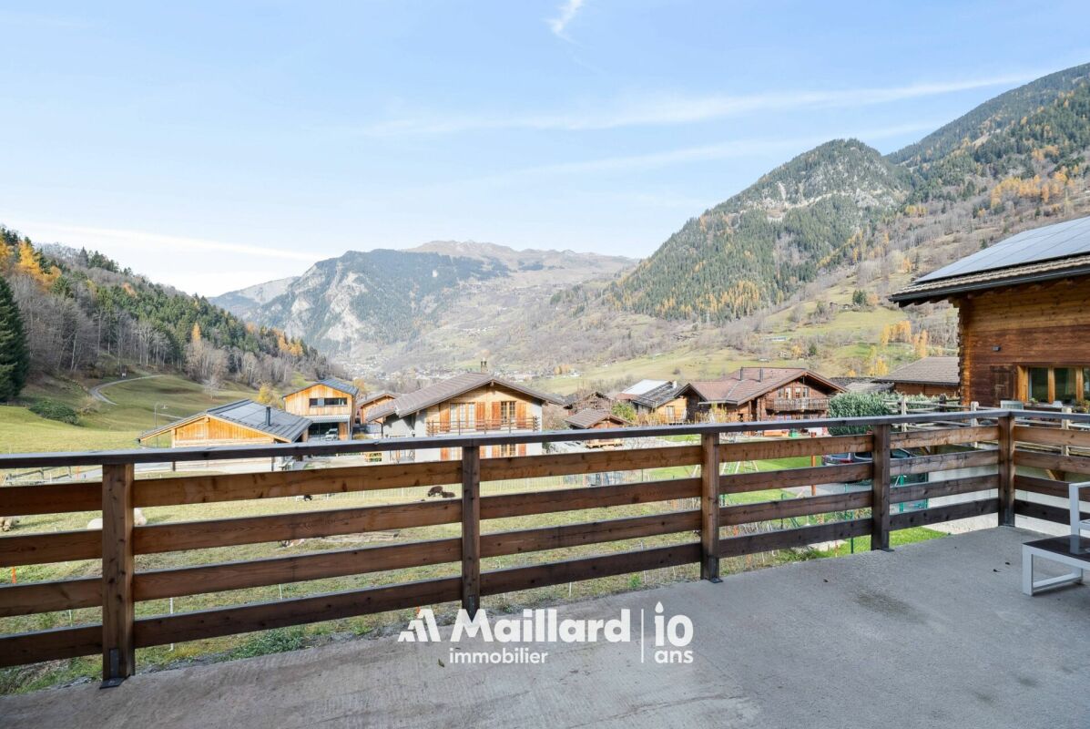 Balkon mit Bergblick