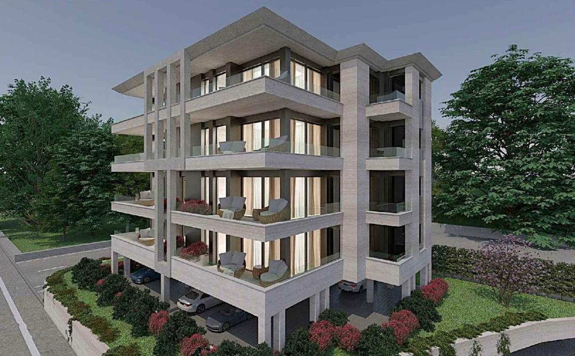 Modernes Mehrfamilienhaus mit großzügigen Balkonen