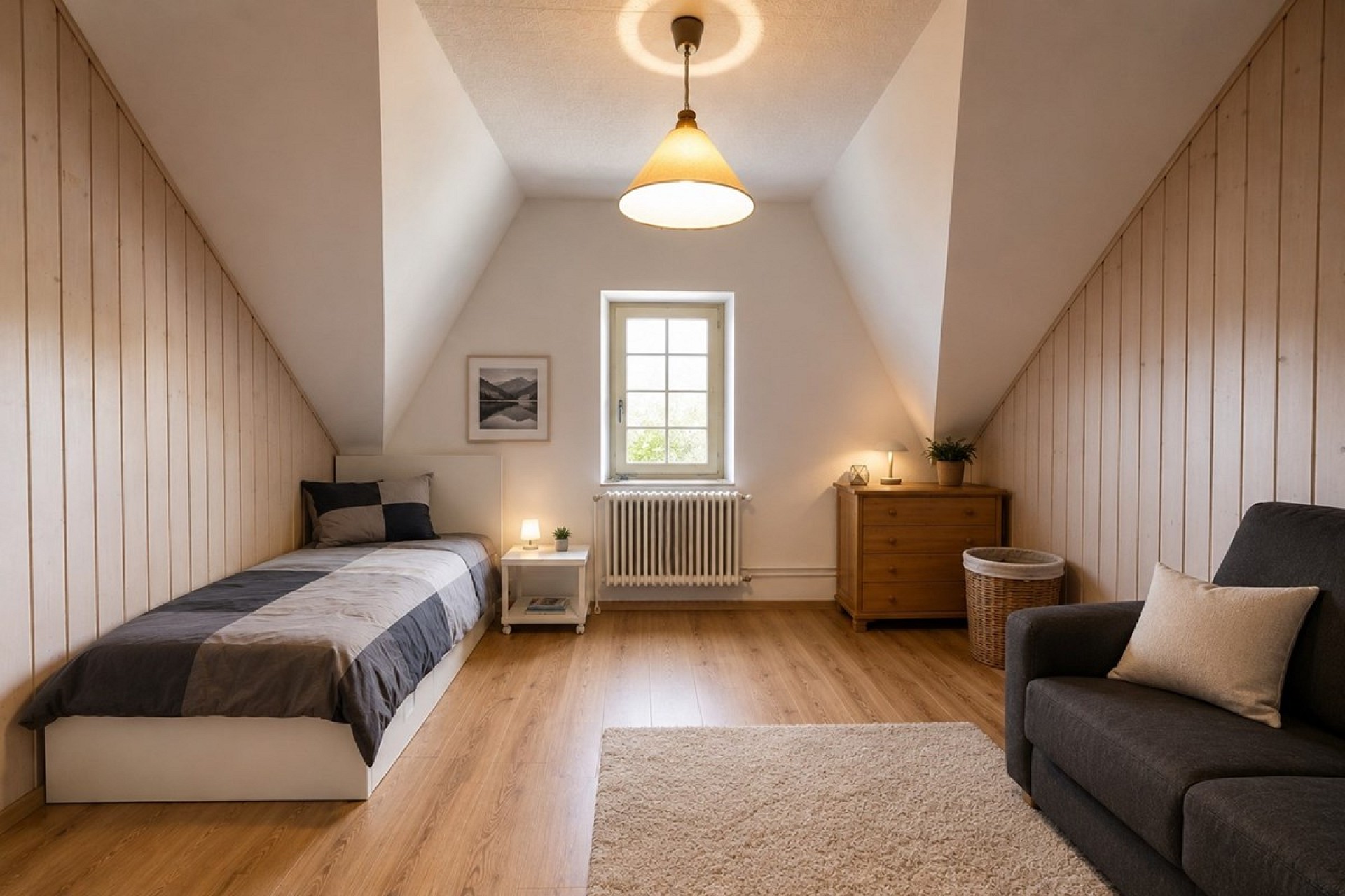 Gemütliches Dachgeschoss-Schlafzimmer
