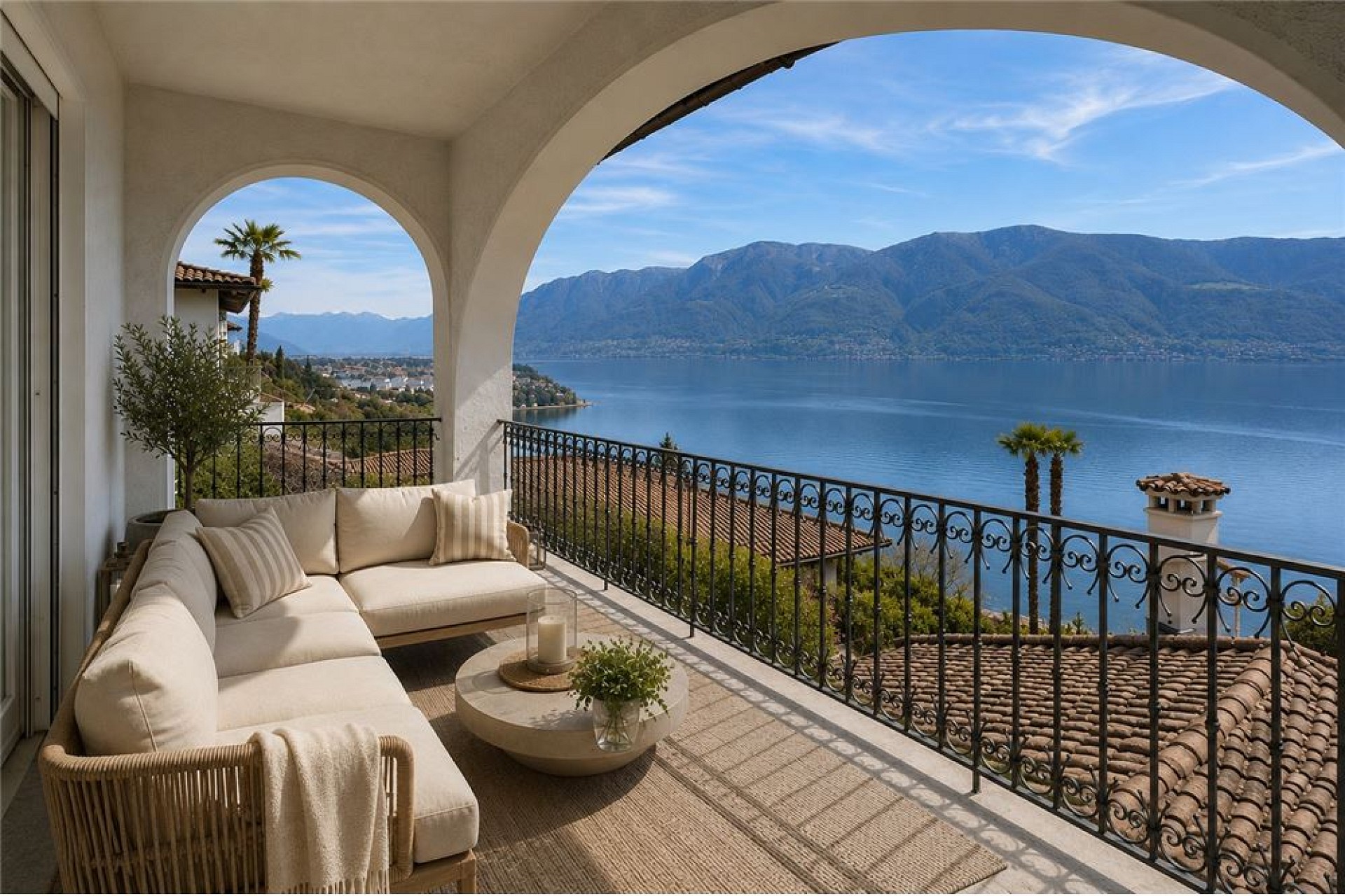 Balkon mit Seeblick
