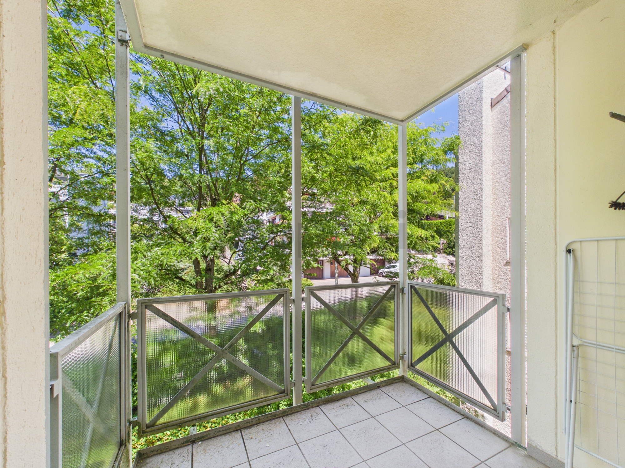 Balkon mit Blick ins Grüne
