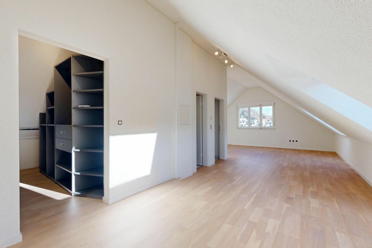 Ausgebauter Dachbodenraum