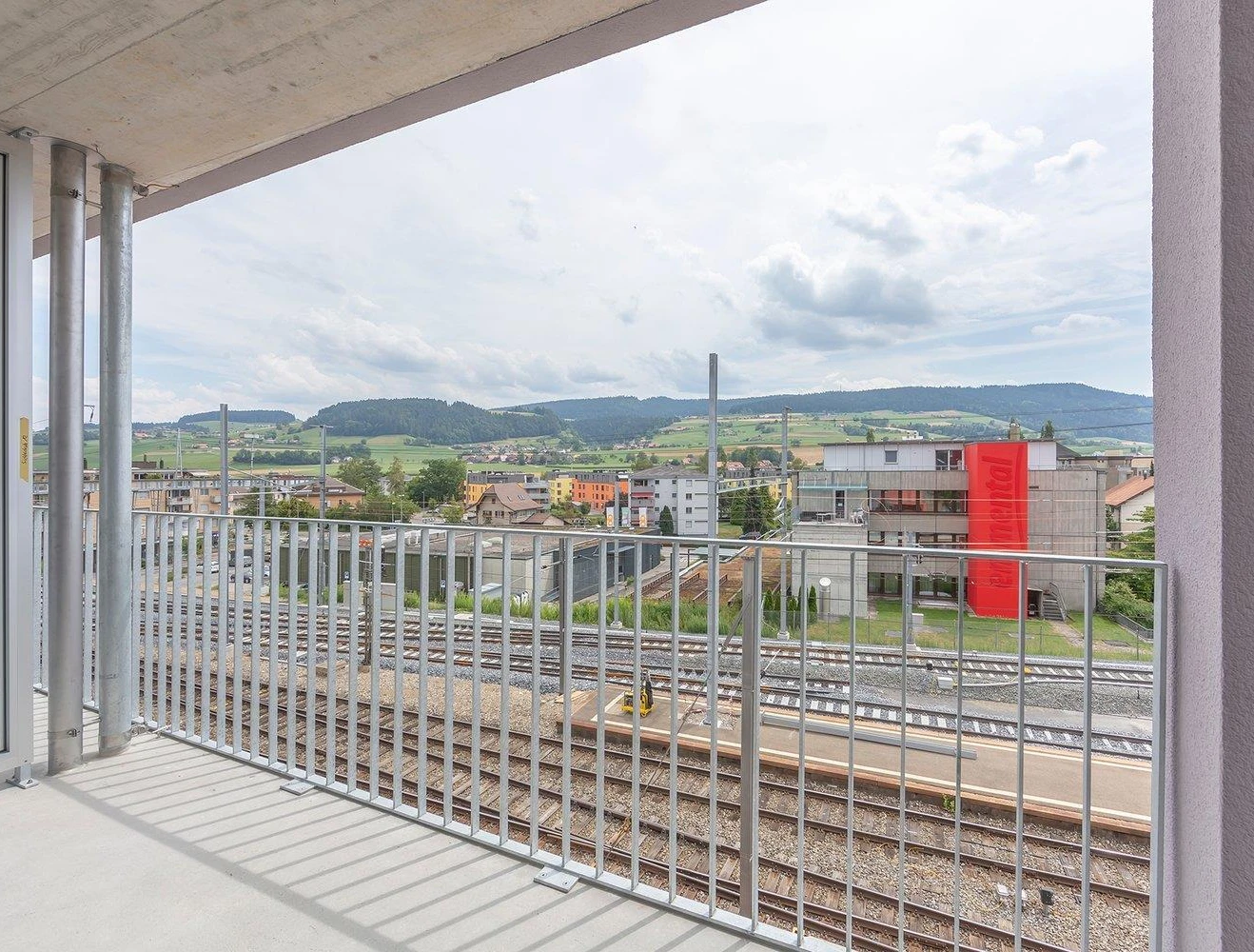 Balkon mit weitem Ausblick