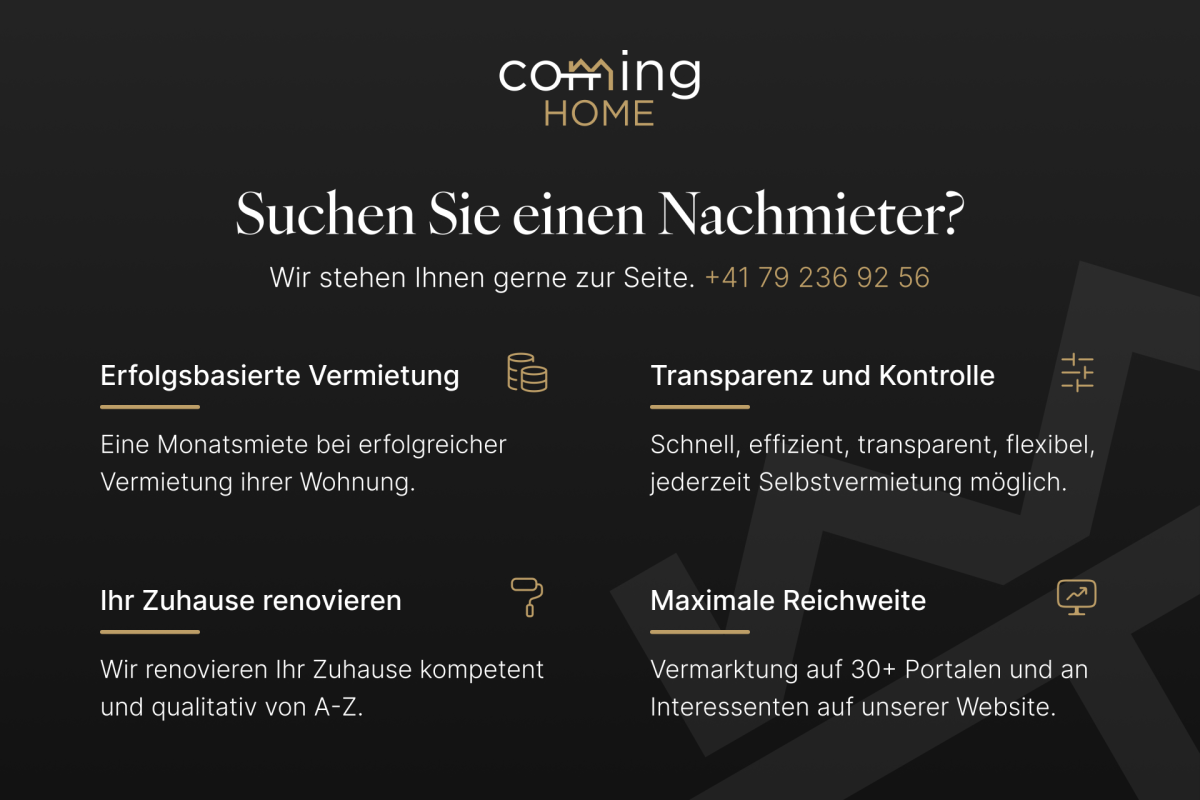 Werbebanner für Vermietungs- und Renovierungsdienstleistungen
