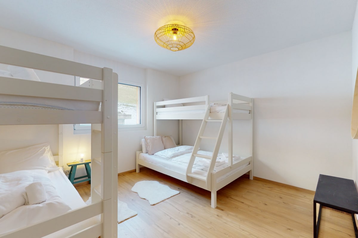 Schlafzimmer mit Etagenbetten