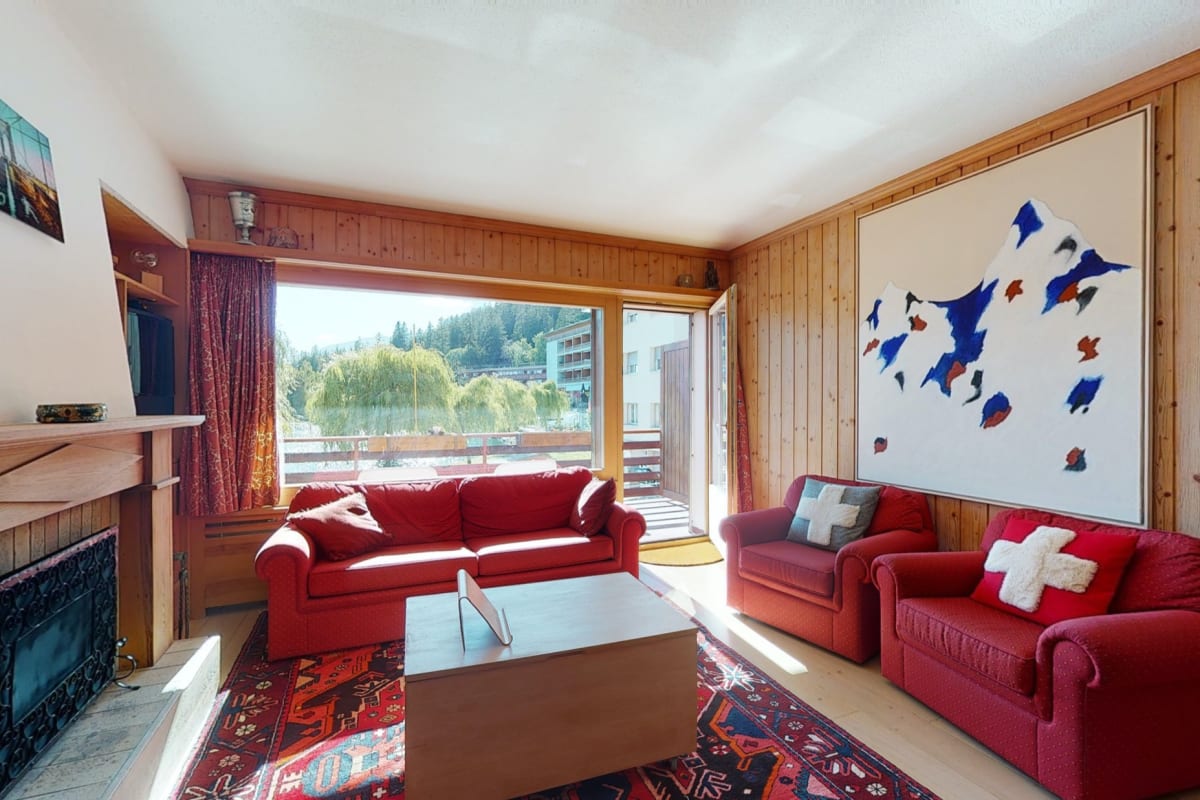 Schöne Wohnung im Zentrum von Crans-Montana mit großem Balkon – Sion