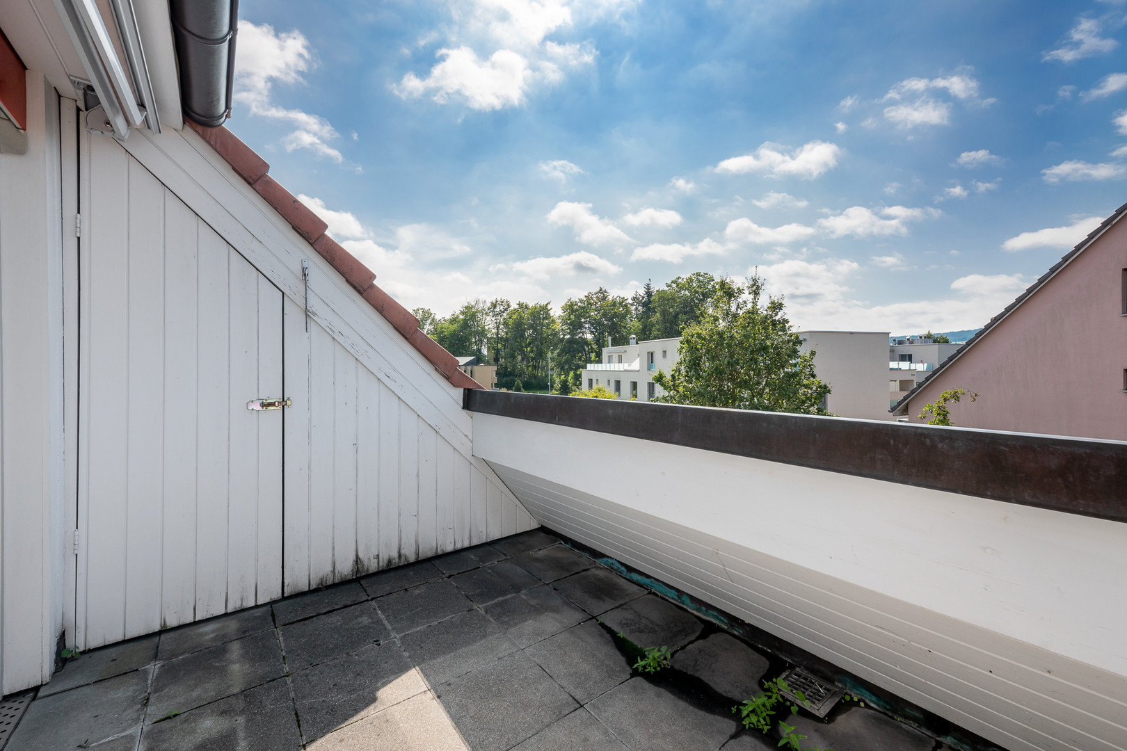 Dachterrasse mit Blick ins Grüne