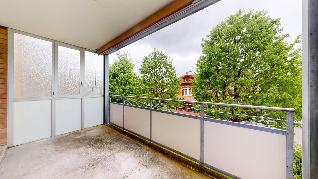 Balkon mit Blick ins Grüne