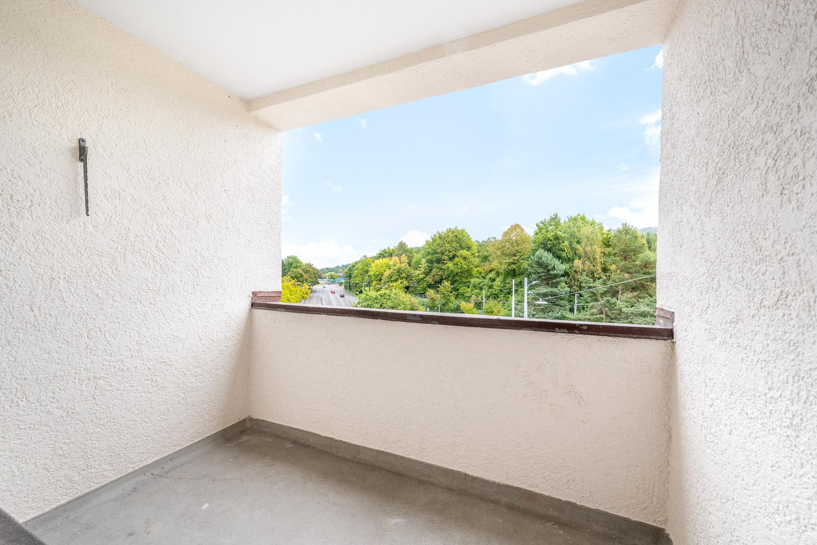 Balkon mit Grünblick