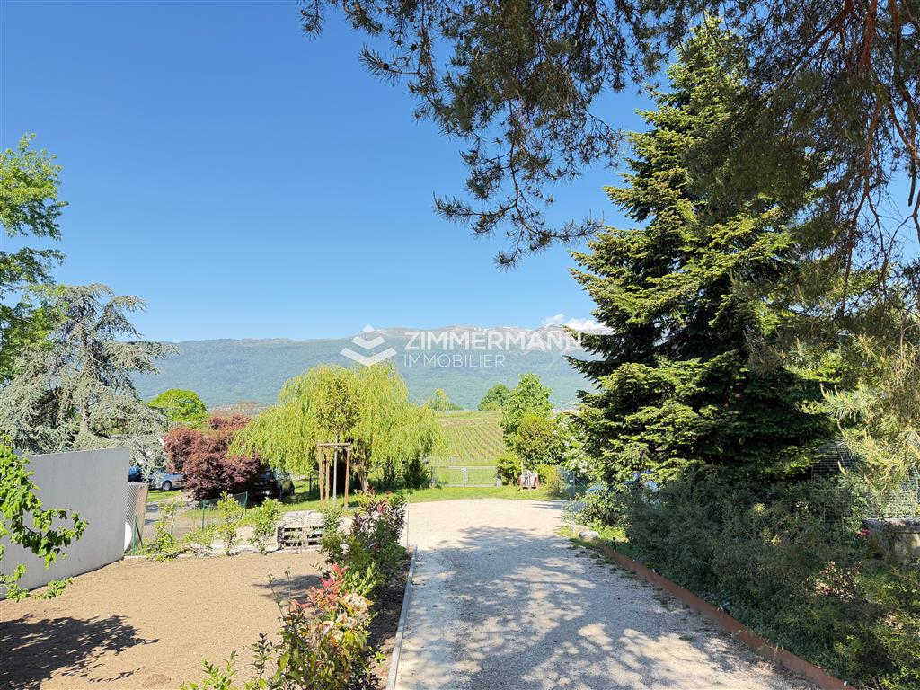 Garten mit Bergblick