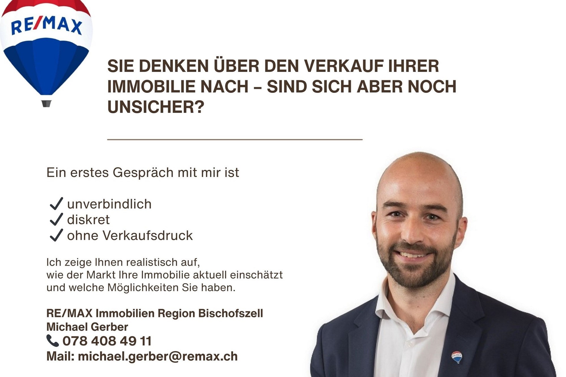 Werbeanzeige von RE/MAX