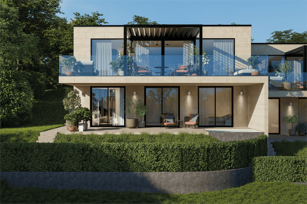 Moderne Luxusvilla mit großer Terrasse
