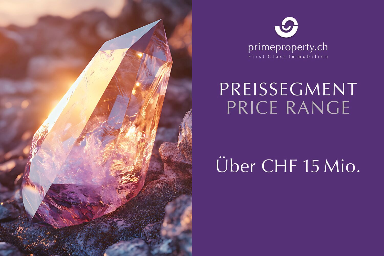 Preissegment-Anzeige mit Logo