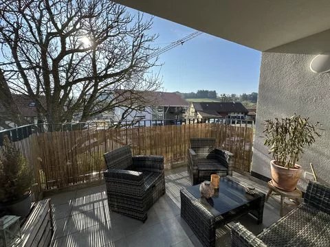Balkon mit Sitzgruppe