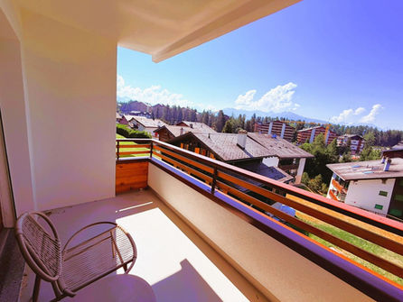 Balkon mit Bergblick