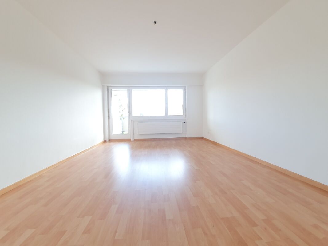 Heller leerer Wohnraum mit Laminatboden