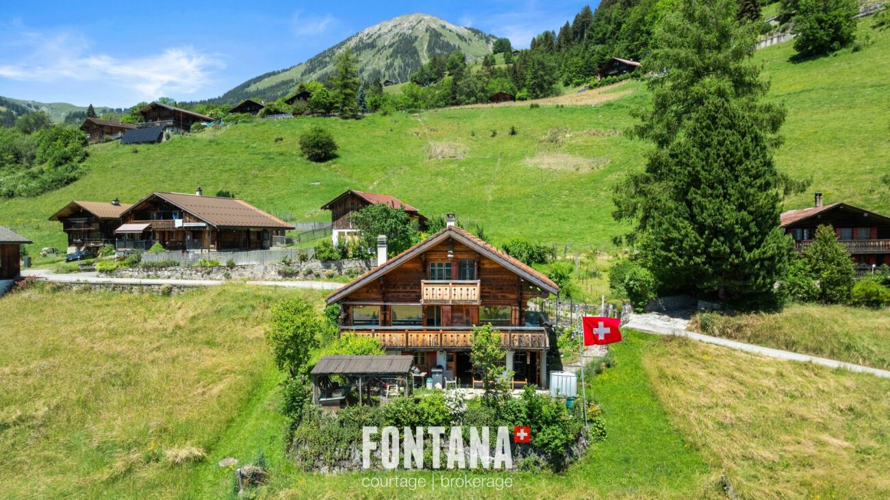 Alpines Chalet mit Bergblick