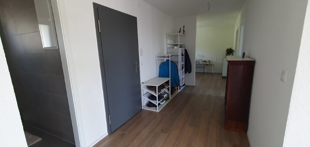 Flur mit Blick in einen Wohnbereich