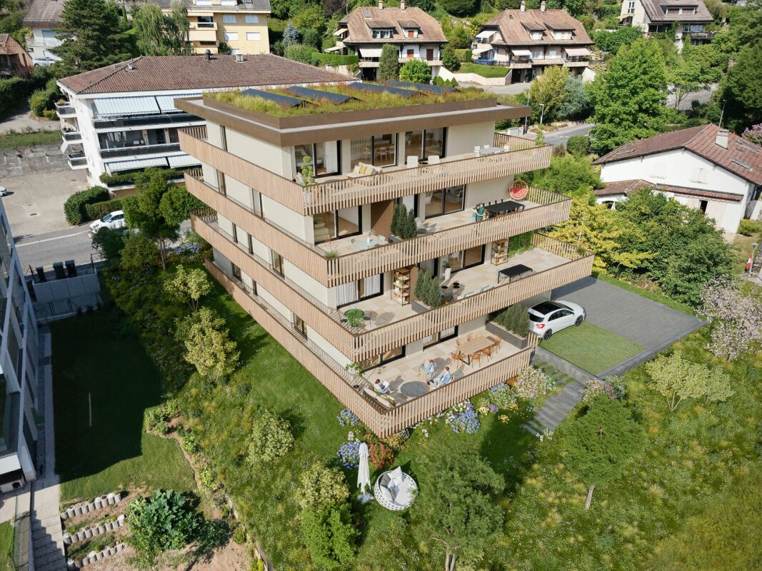 Moderne Wohnanlage mit großzügigen Dachterrassen