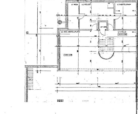 Grundriss mit Keller- und Abstellräumen