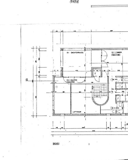 Grundriss einer Dachgeschoss-Etage