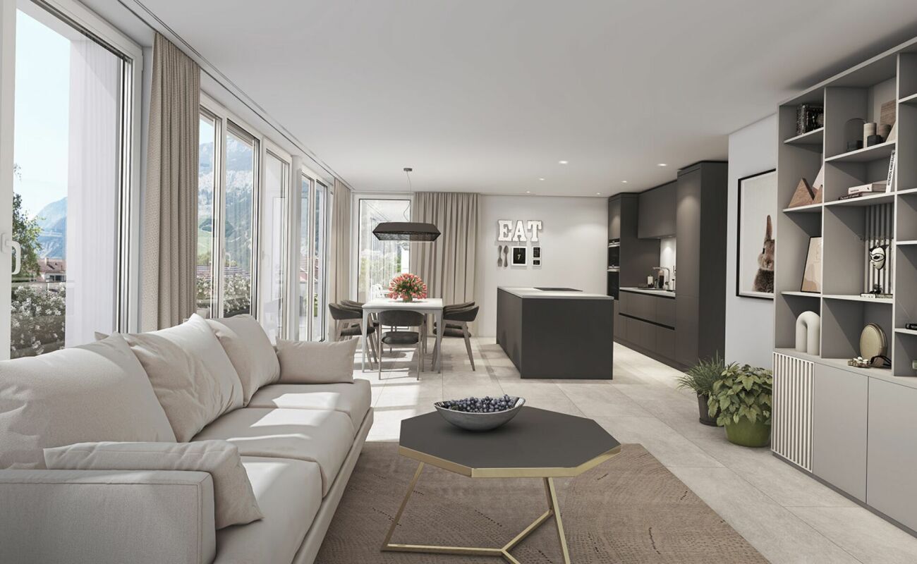Neubau/Erstbezug: wunderschöne 3.5 Zimmerwohnung, zentral gelegen – Chur