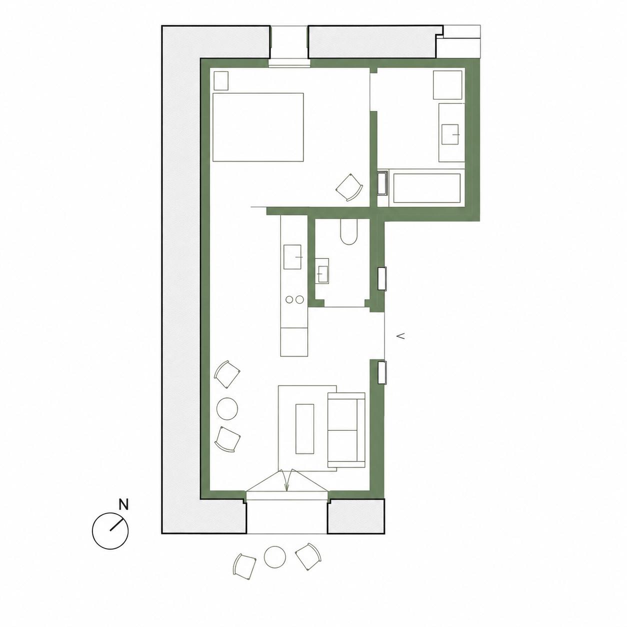 Grundriss einer Wohnung
