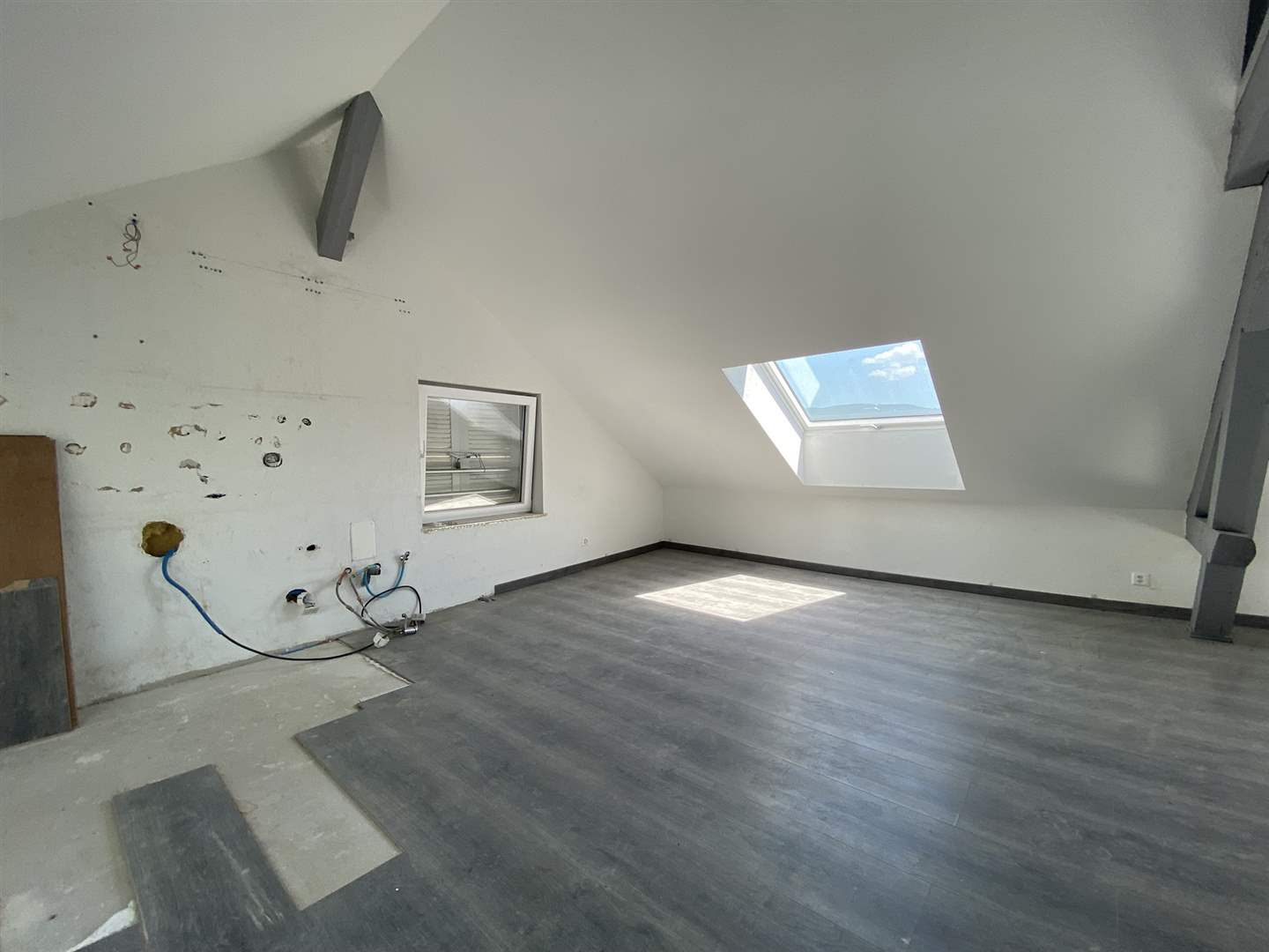 Dachgeschossraum im Ausbau