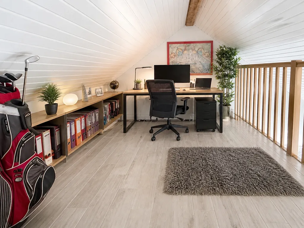 Dachgeschoss-Büro