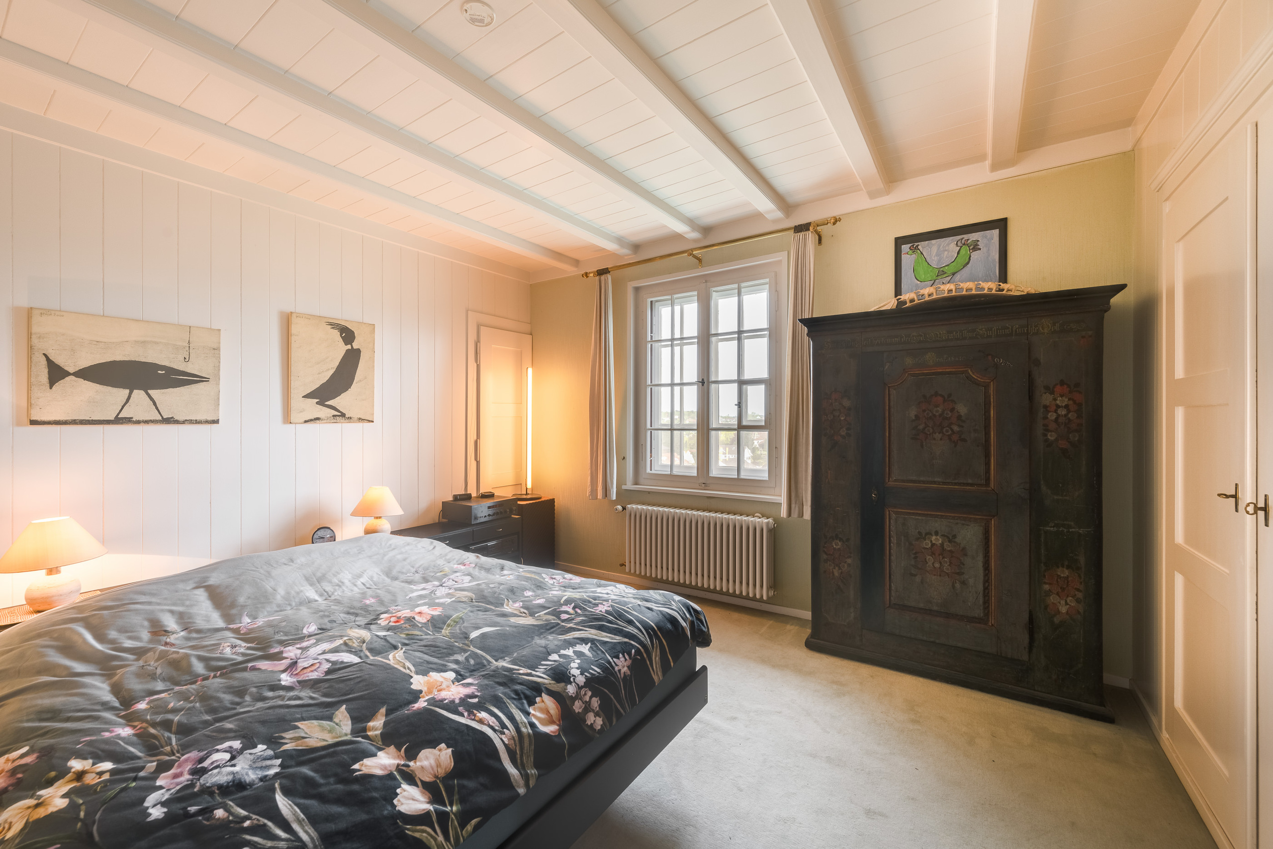 Gemütliches Schlafzimmer mit Vintage-Elementen