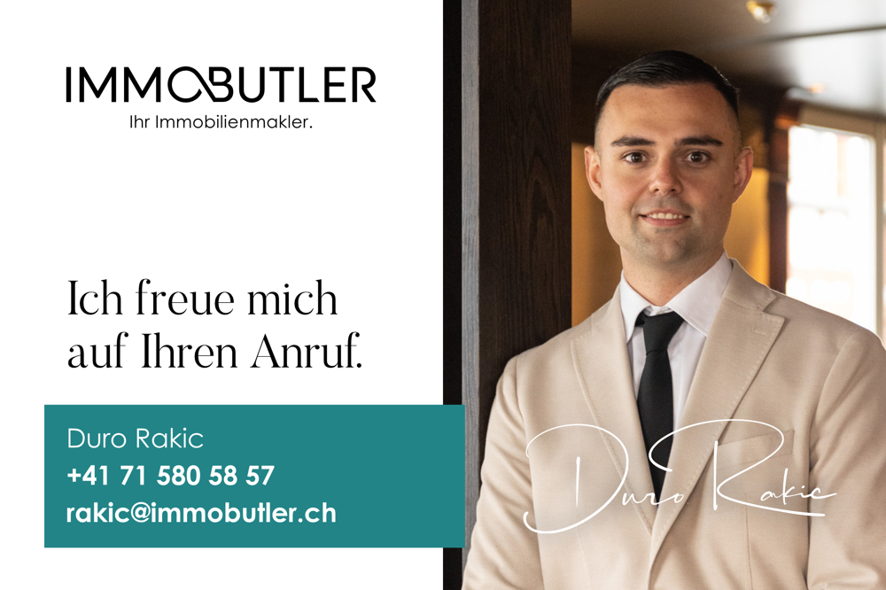 Werbe-/Kontaktkarte eines Immobilienmaklers
