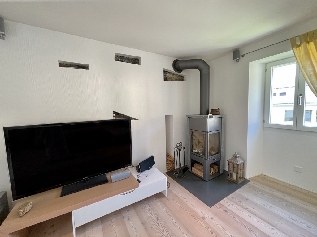 Wohnzimmer mit Kaminofen