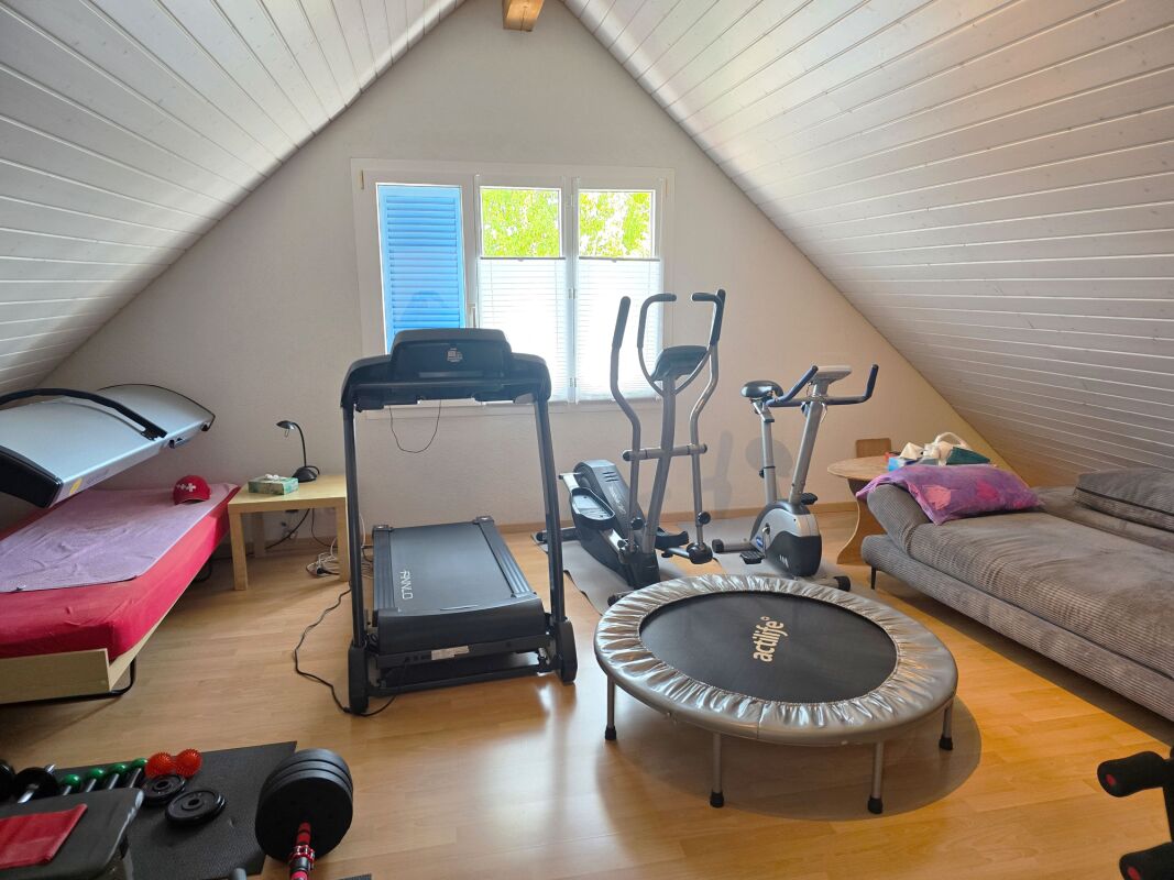 Dachboden als Fitnessraum