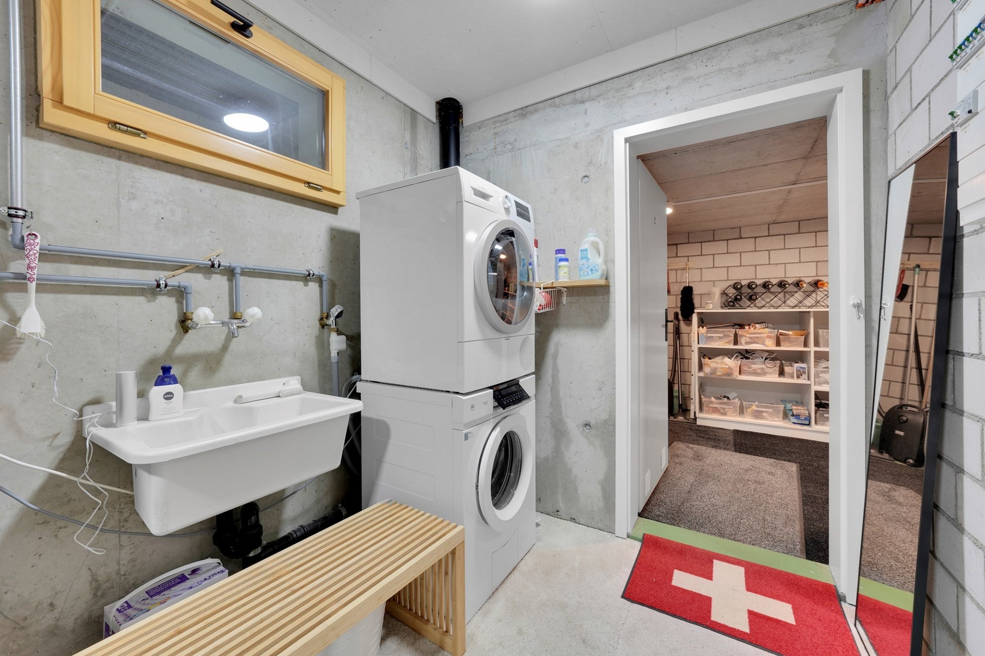 Hauswirtschaftsraum im Keller