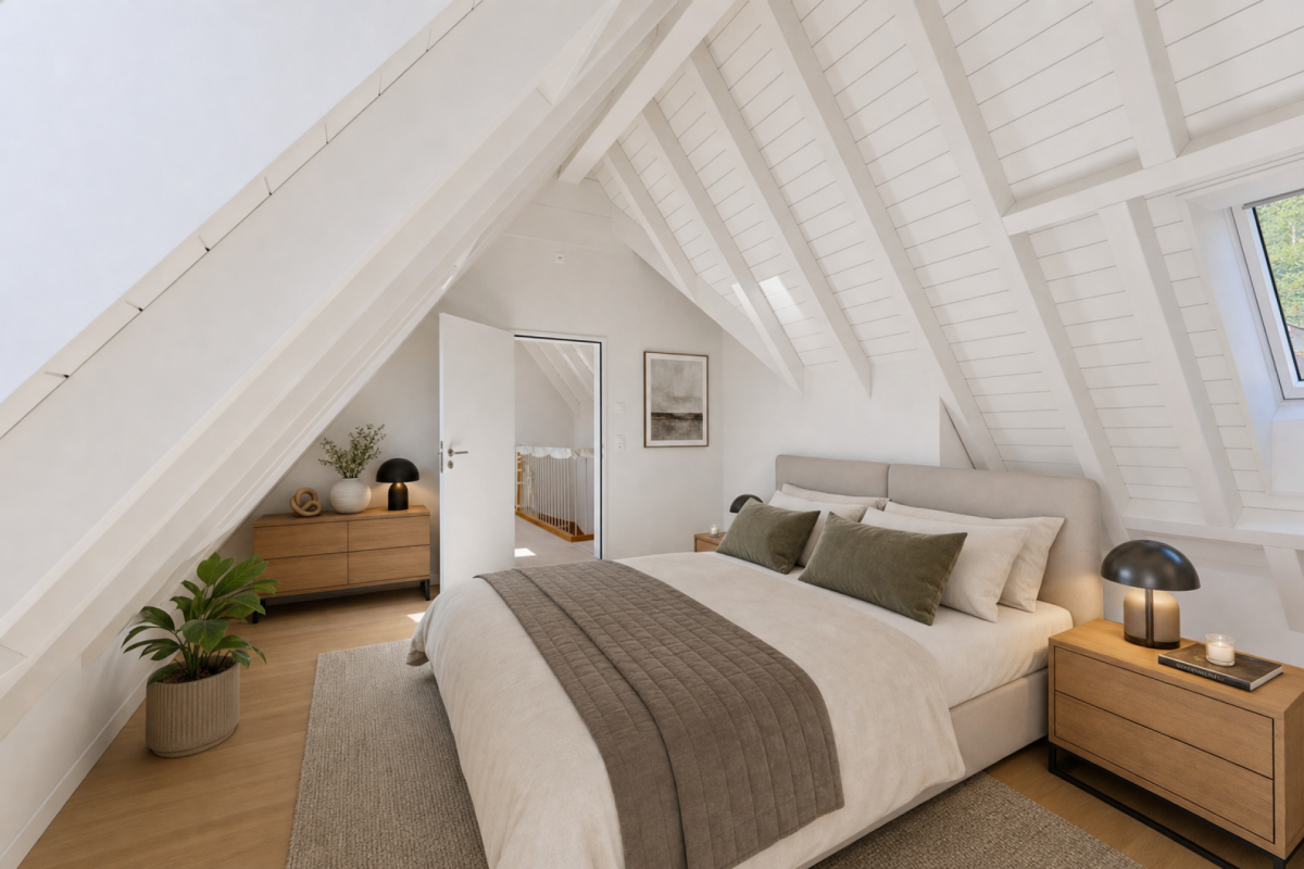 Schlafzimmer im Dachgeschoss