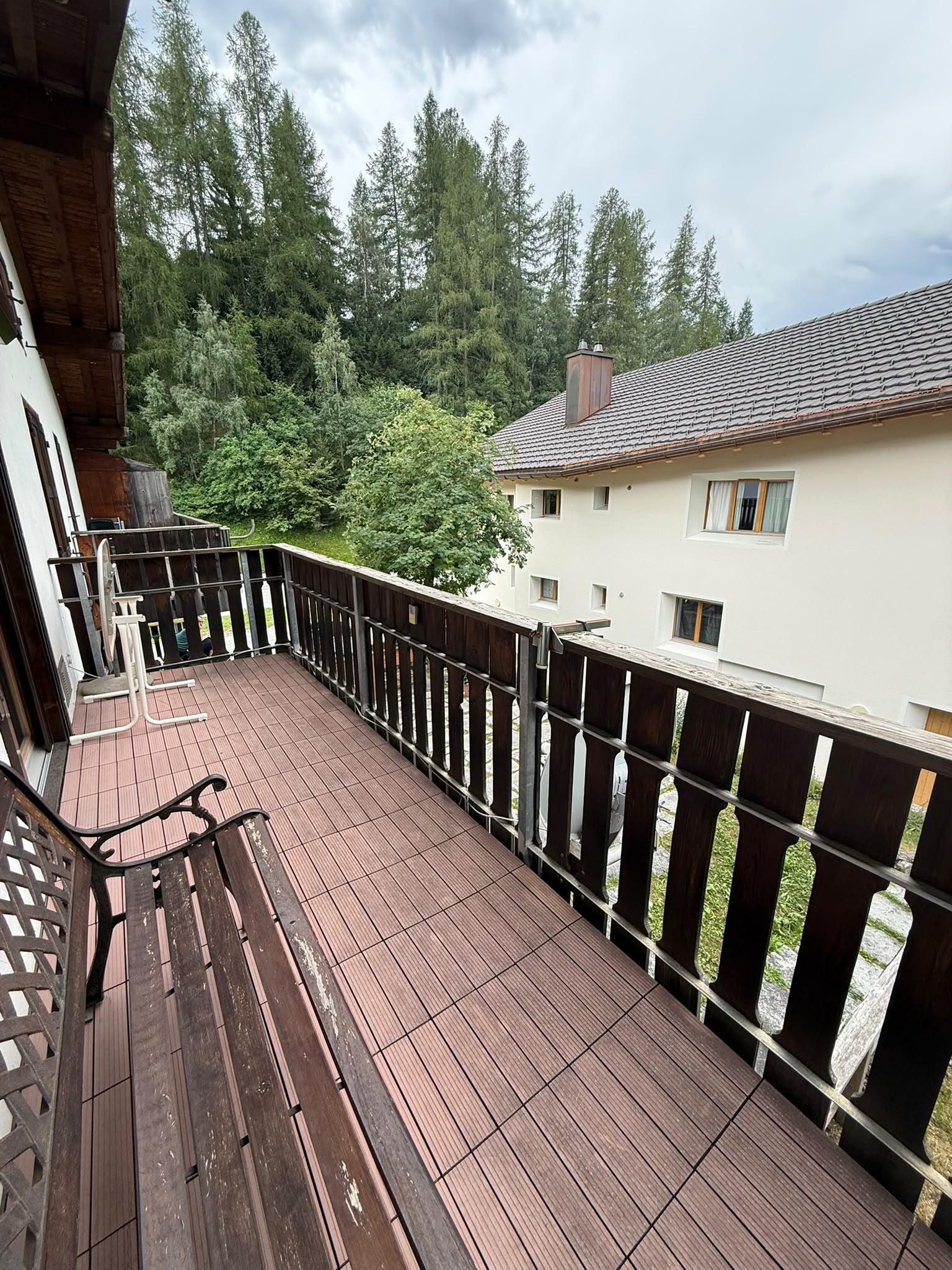 Balkon mit Blick ins Grüne
