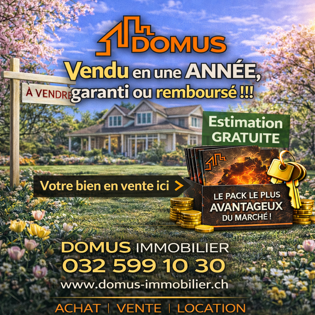 Werbeplakat für Immobilienmakler