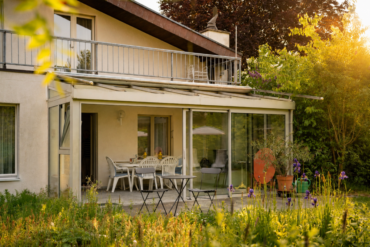 Haus mit Terrasse und Garten