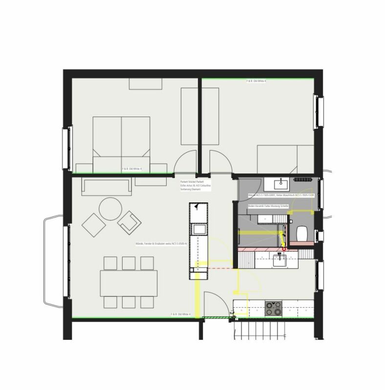 Grundriss eines Hauses