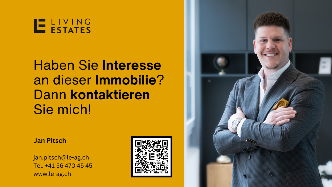 Werbe-/Kontaktkarte mit Maklerporträt