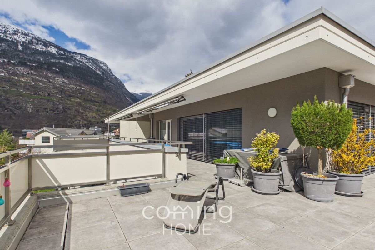 4.5-Zimmer-Attikawohnung in Brig-Glis - grosszügige Terrasse, Minergie-A, Alpenpanorama – Glis