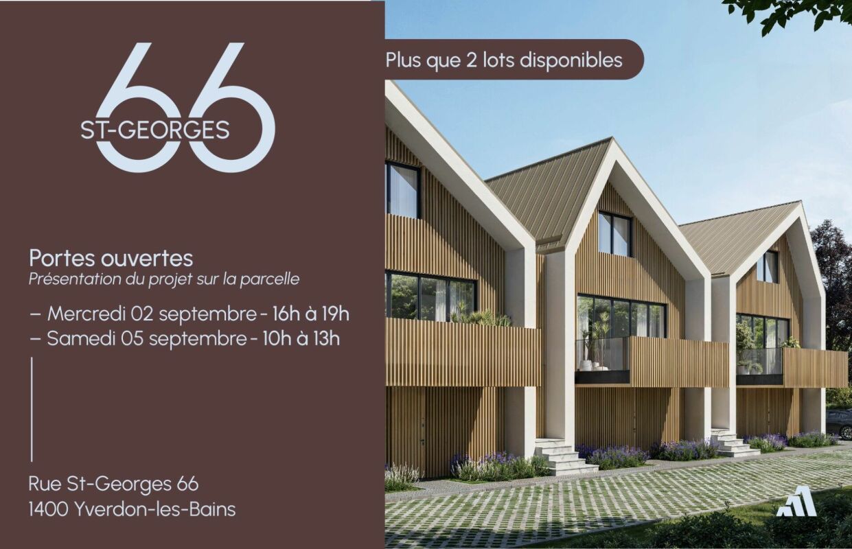 Nur noch 2 Maisonetten verfügbar · Offene Türen am 2.09 von 16-19 Uhr und 5.09 von 10-13 Uhr. – Yverdon-les-Bains